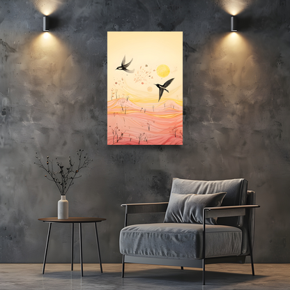 Harmony Of Swifts  Deluxe Box Portrait Canvas Prints