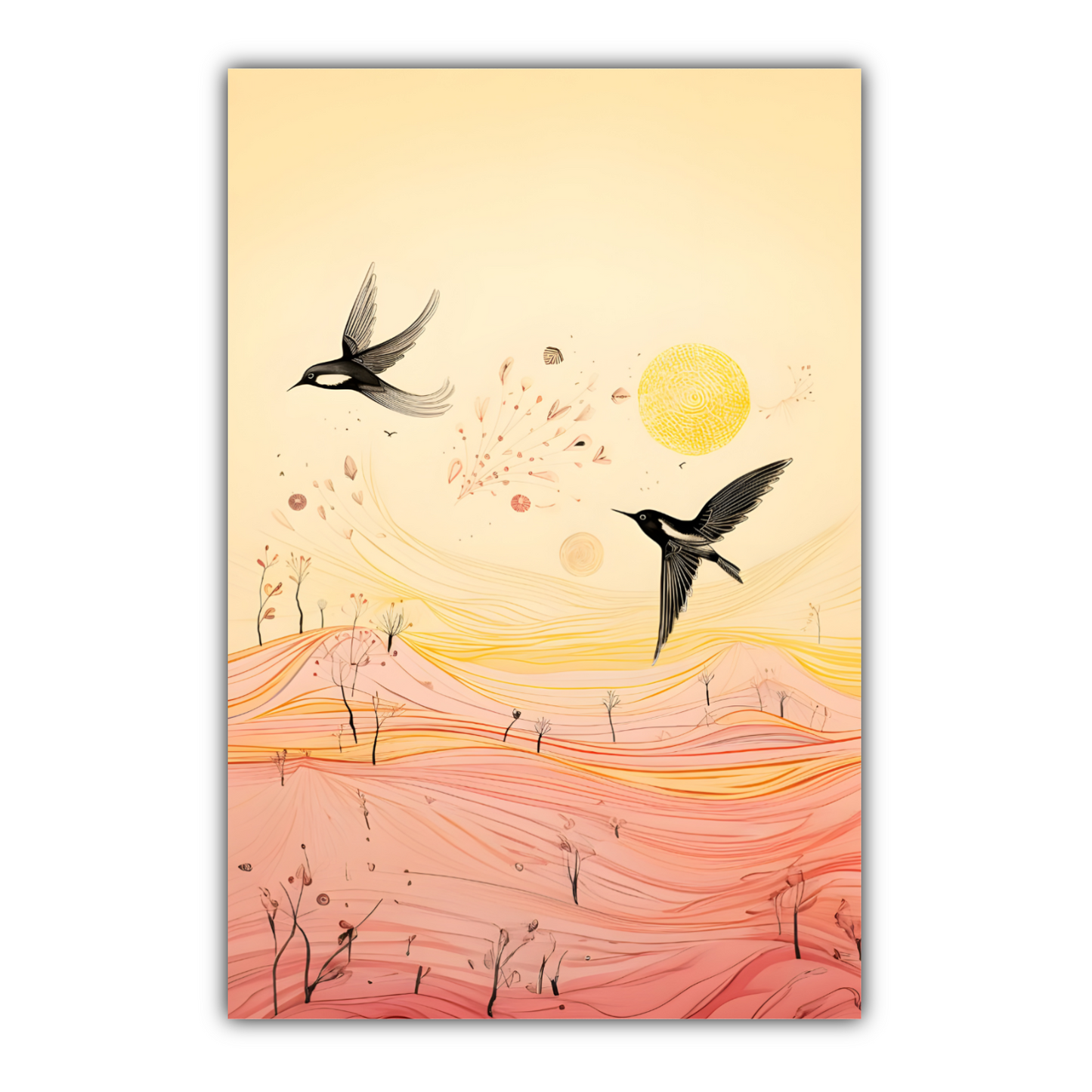 Harmony Of Swifts  Deluxe Box Portrait Canvas Prints