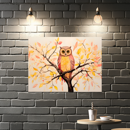 Owls Perch Premium Landscape Aluminum Prints