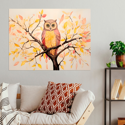 Owls Perch Premium Landscape Aluminum Prints