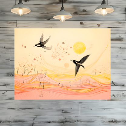 Harmony Of Swifts Premium Landscape Aluminum Prints