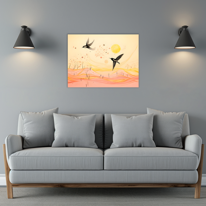 Harmony Of Swifts Premium Landscape Aluminum Prints