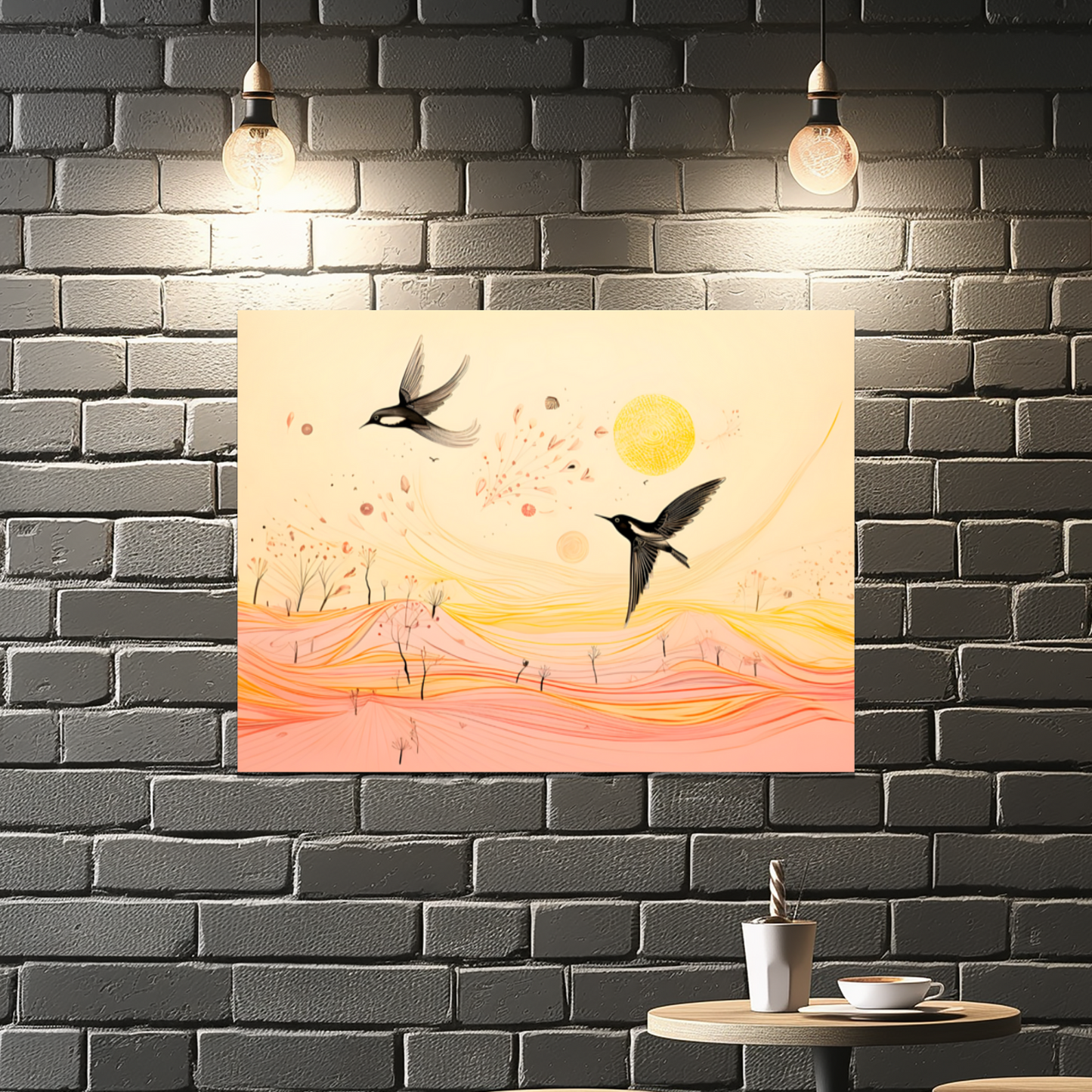 Harmony Of Swifts Premium Landscape Aluminum Prints