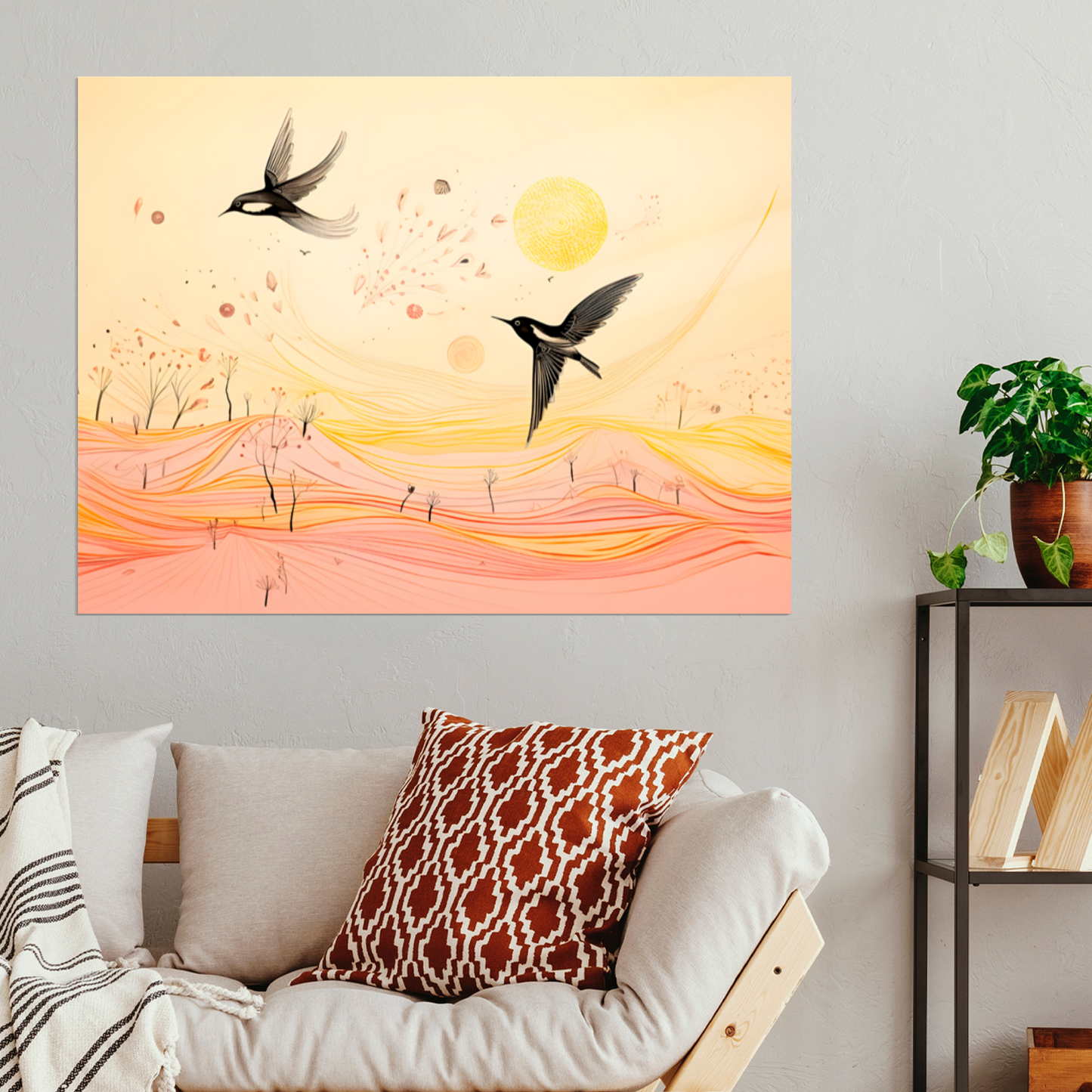 Harmony Of Swifts Premium Landscape Aluminum Prints