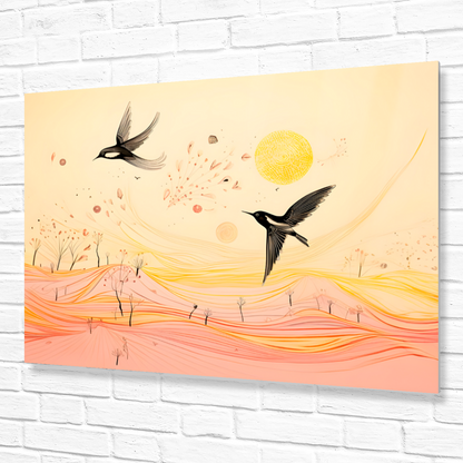 Harmony Of Swifts Premium Landscape Aluminum Prints