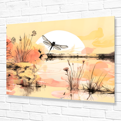 Dragonfly Reflections Premium Landscape Aluminum Prints