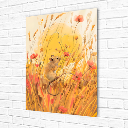 Meadow Mouse Premium Portrait Aluminum Prints