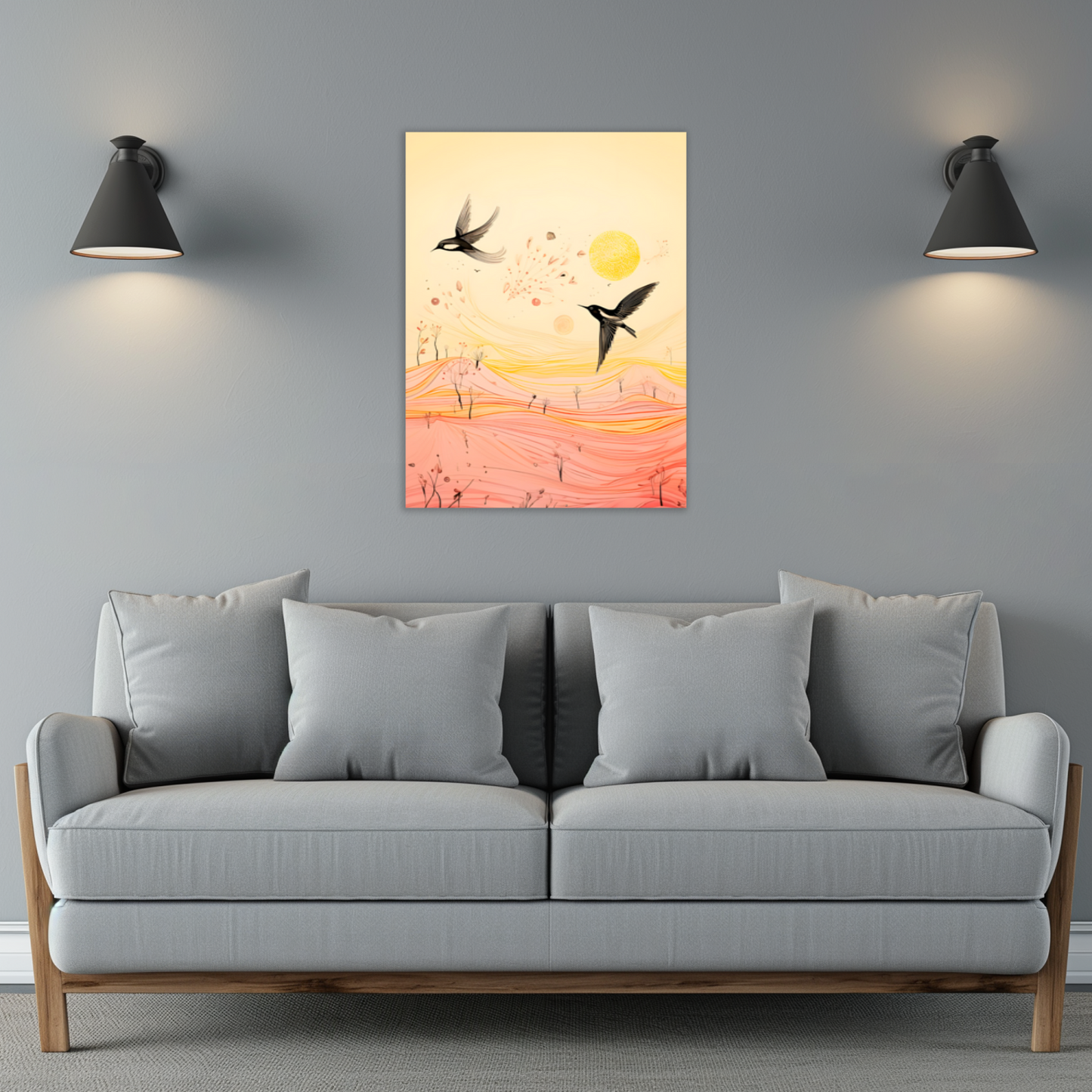 Harmony Of Swifts Premium Portrait Aluminum Prints