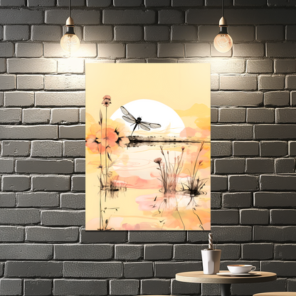 Dragonfly Reflections Premium Portrait Aluminum Prints