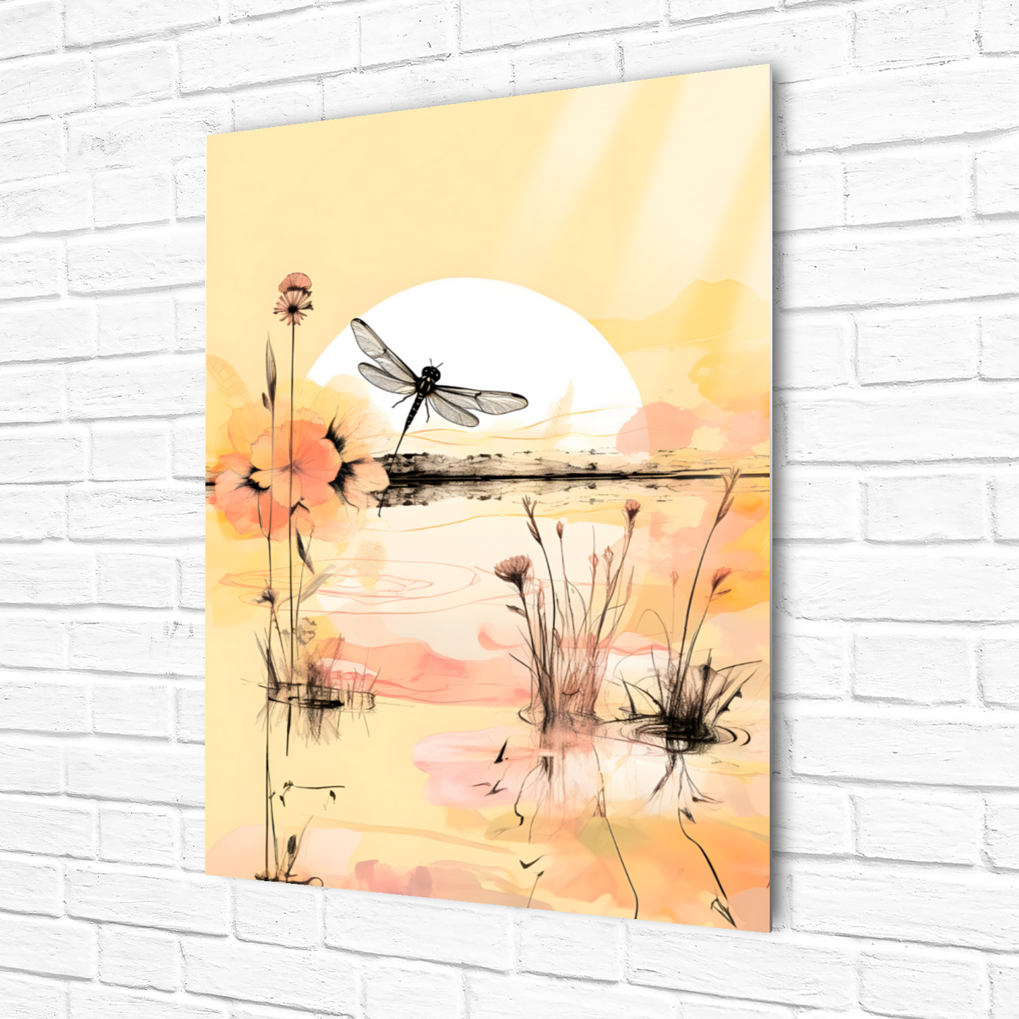 Dragonfly Reflections Premium Portrait Aluminum Prints