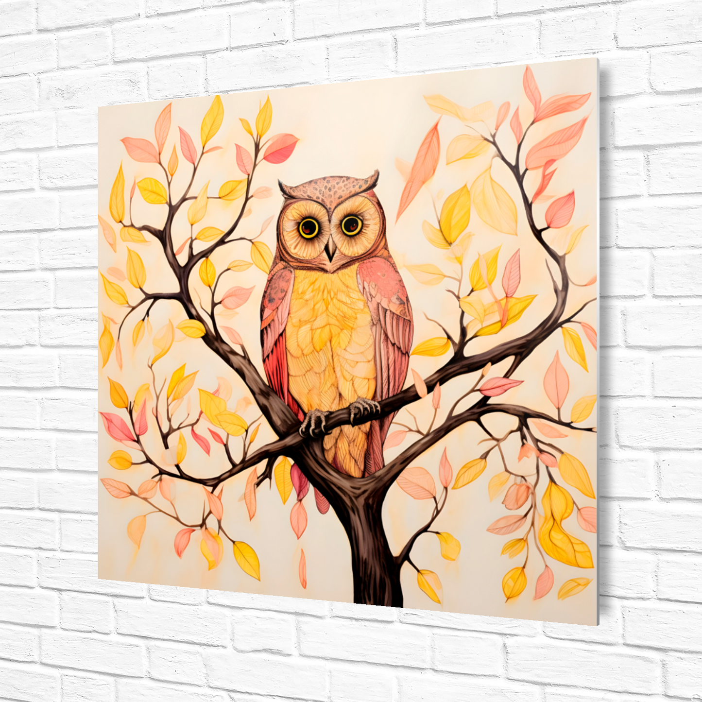 Owls Perch Premium Square Aluminum Prints