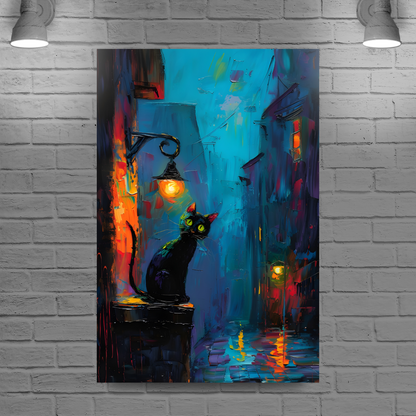 Nocturnal Guardian  Deluxe Box Portrait Canvas Prints