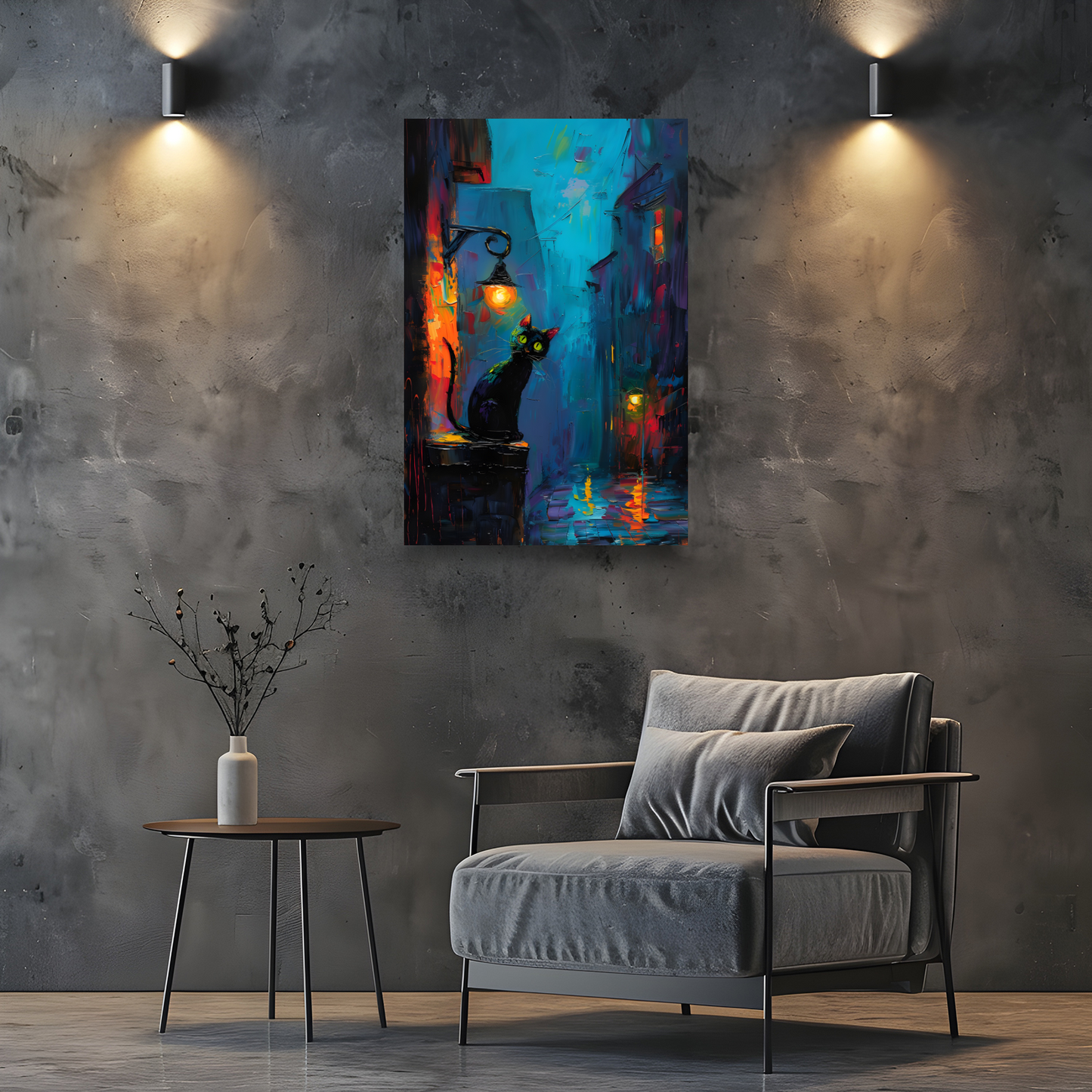 Nocturnal Guardian  Deluxe Box Portrait Canvas Prints