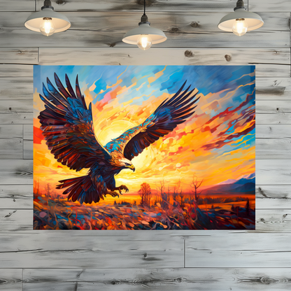 Golden Eagle Premium Landscape Aluminum Prints