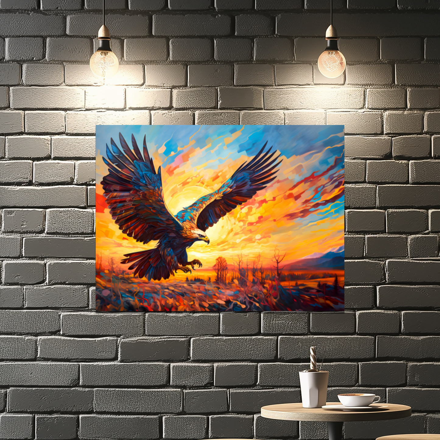 Golden Eagle Premium Landscape Aluminum Prints