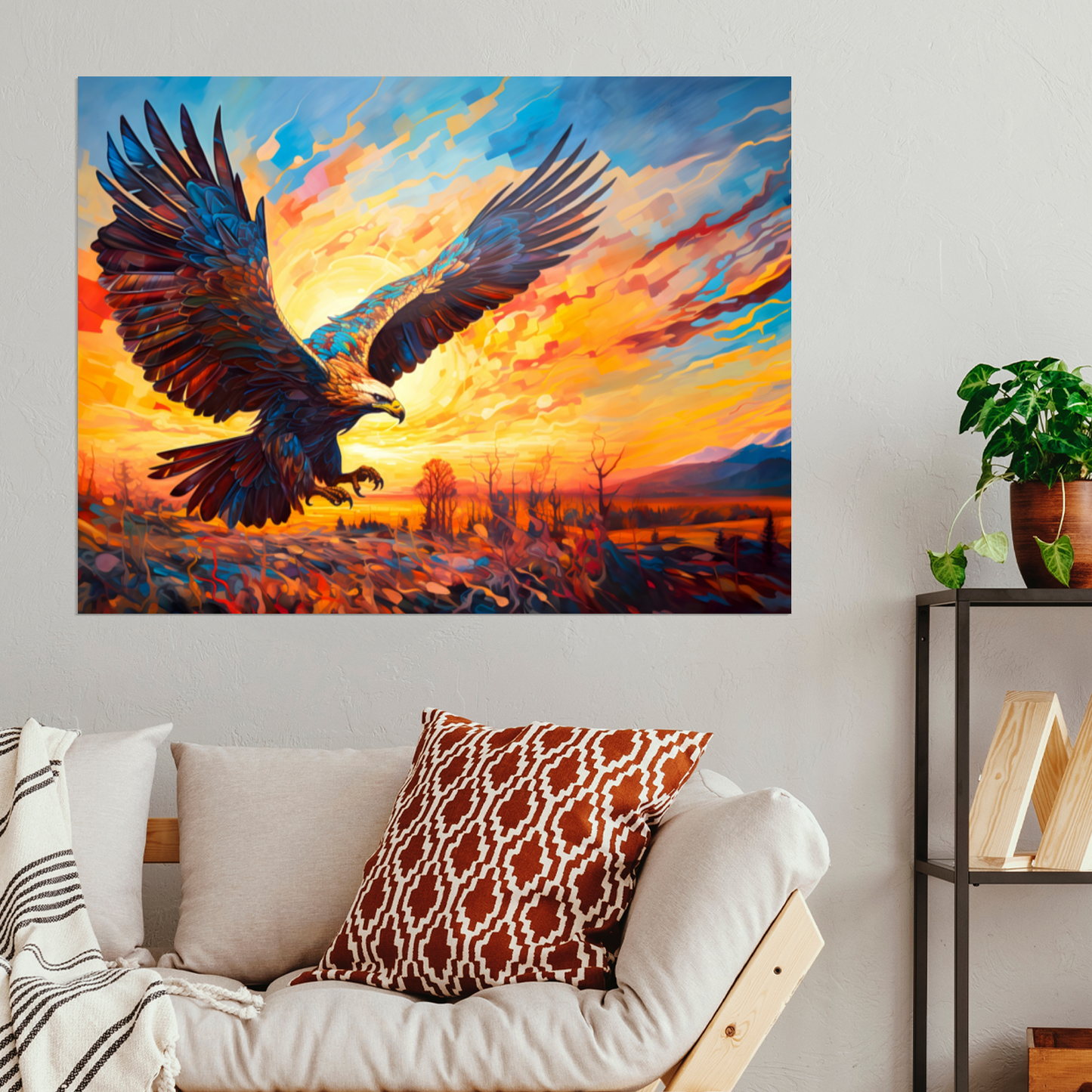 Golden Eagle Premium Landscape Aluminum Prints