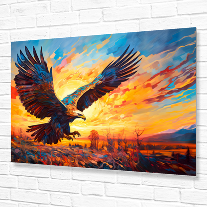 Golden Eagle Premium Landscape Aluminum Prints