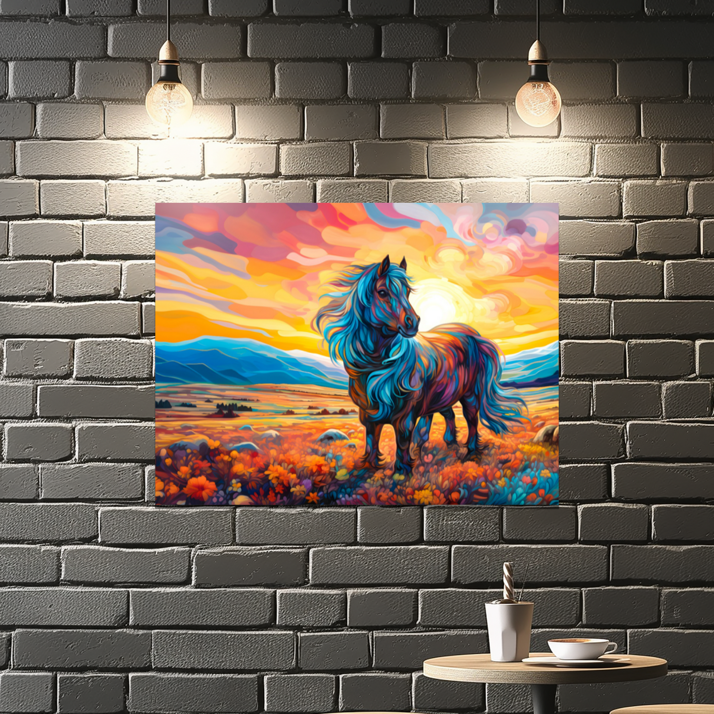 Shetland Pony Premium Landscape Aluminum Prints