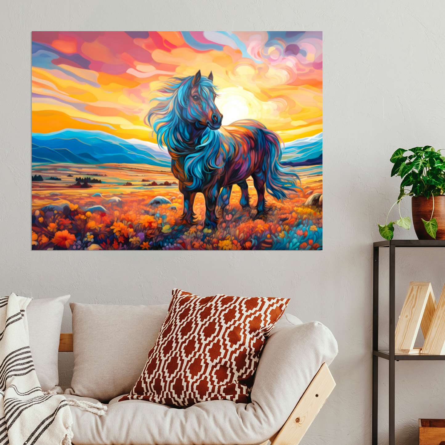 Shetland Pony Premium Landscape Aluminum Prints