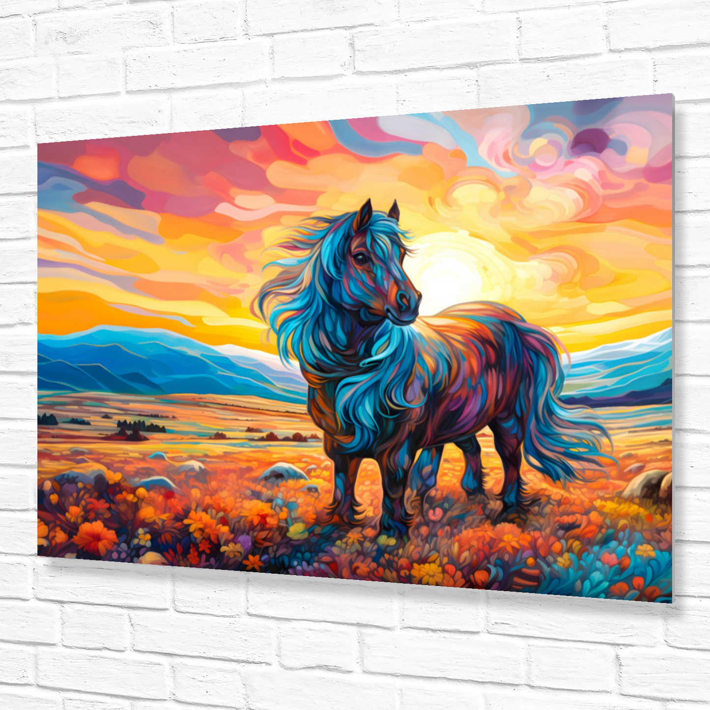 Shetland Pony Premium Landscape Aluminum Prints