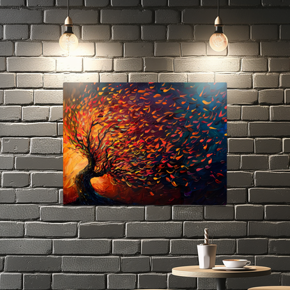 Tree of Life Fiery Elegance Premium Landscape Aluminum Prints