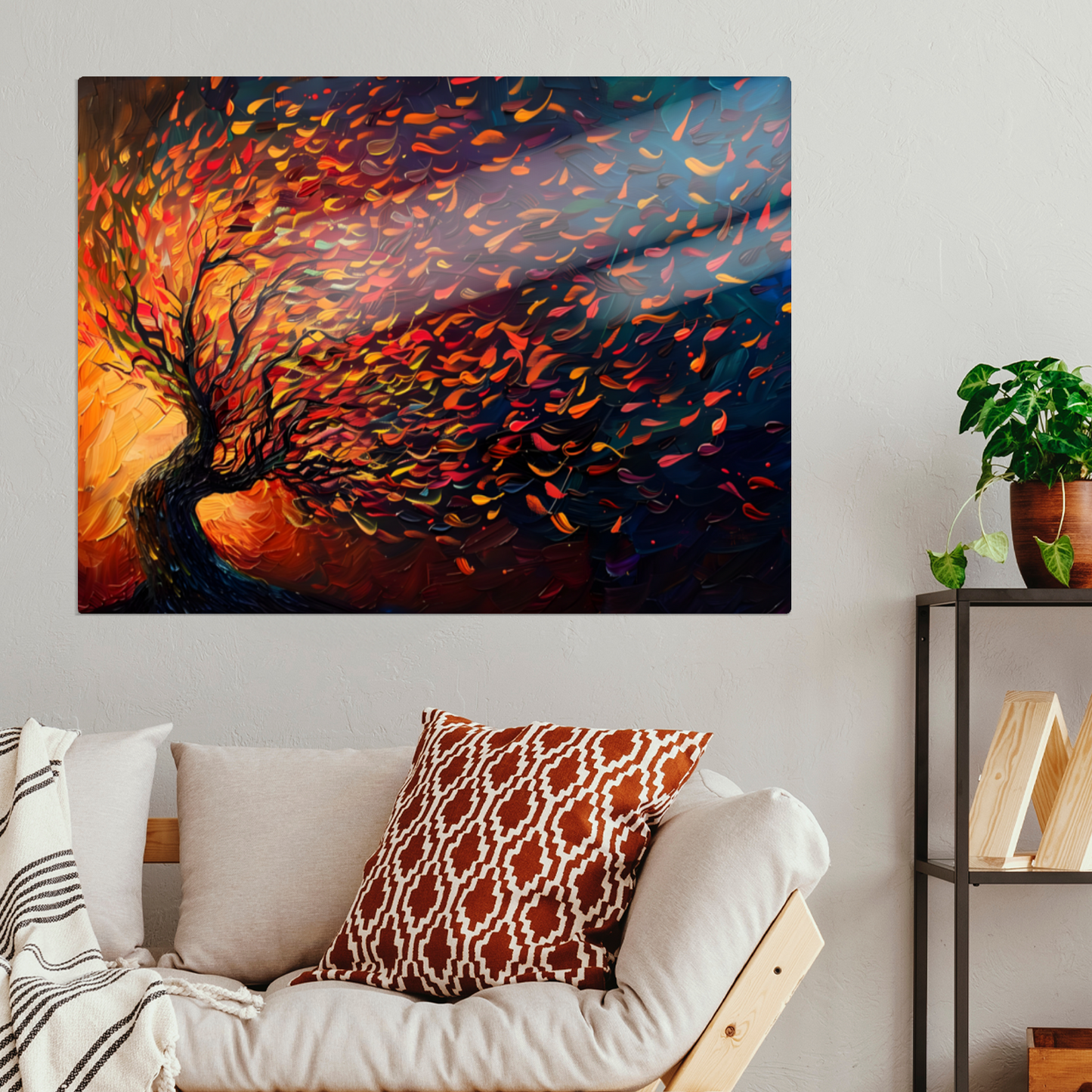 Tree of Life Fiery Elegance Premium Landscape Aluminum Prints