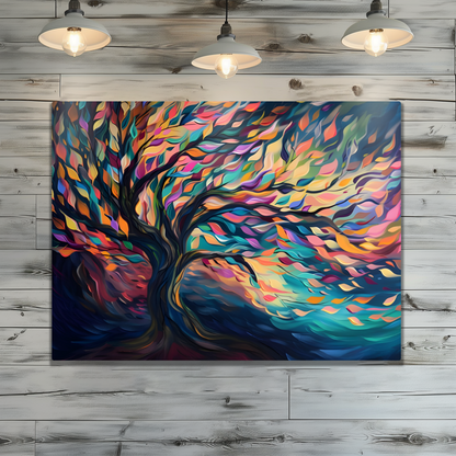 Tree of Life Vibrant Serenity Premium Landscape Aluminum Prints