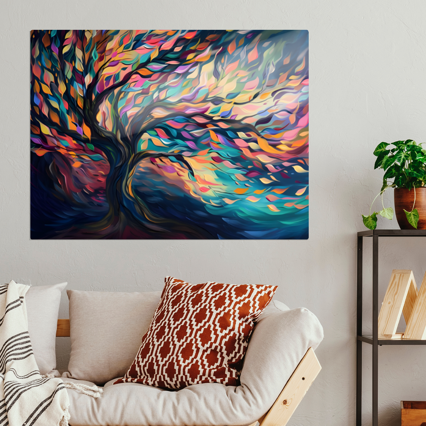 Tree of Life Vibrant Serenity Premium Landscape Aluminum Prints