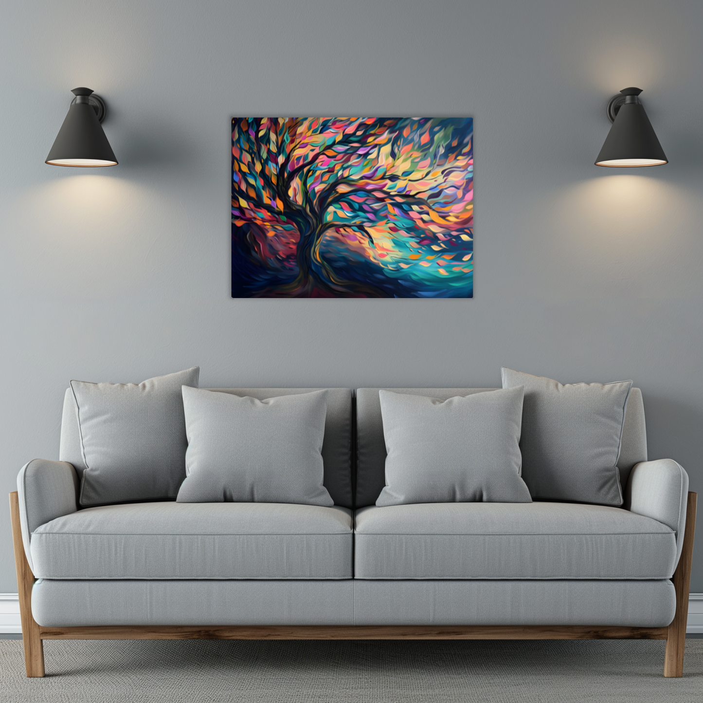 Tree of Life Vibrant Serenity Premium Landscape Aluminum Prints