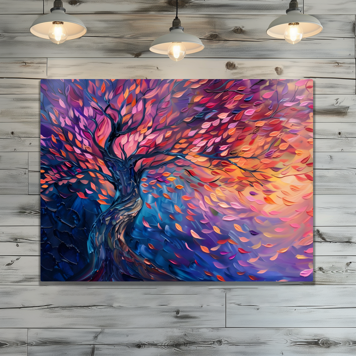 Tree of Life Autumn Glow Premium Landscape Aluminum Prints