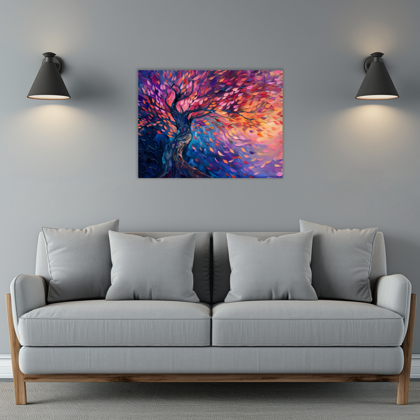 Tree of Life Autumn Glow Premium Landscape Aluminum Prints