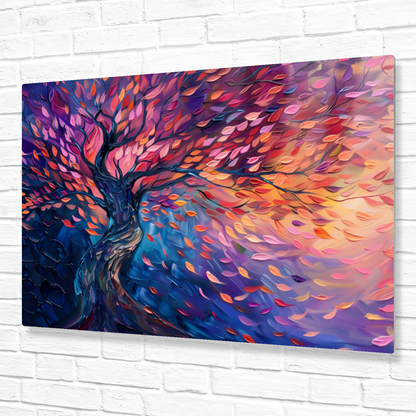 Tree of Life Autumn Glow Premium Landscape Aluminum Prints