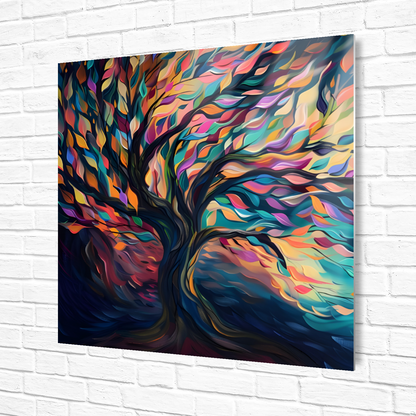 Tree of Life Vibrant Serenity Premium Square Aluminum Prints