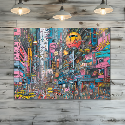 Urban Chaos Premium Landscape Aluminum Prints