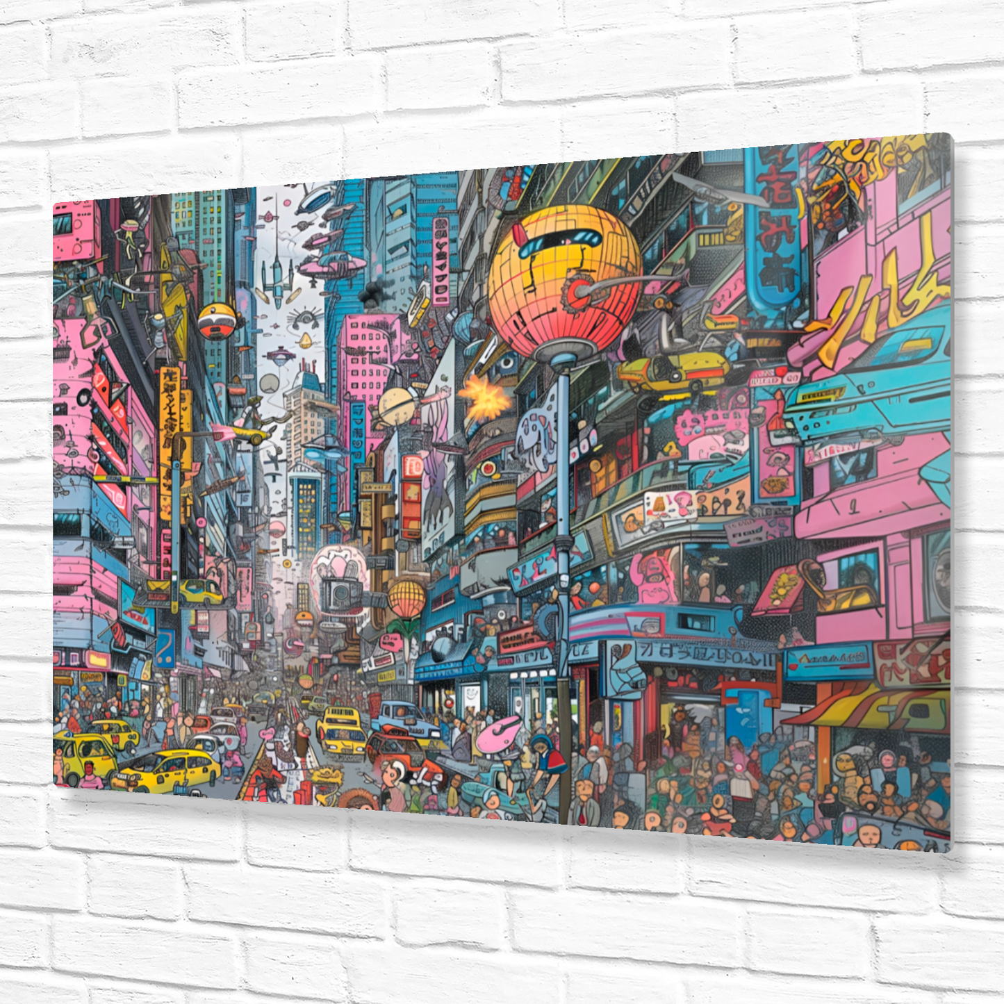 Urban Chaos Premium Landscape Aluminum Prints