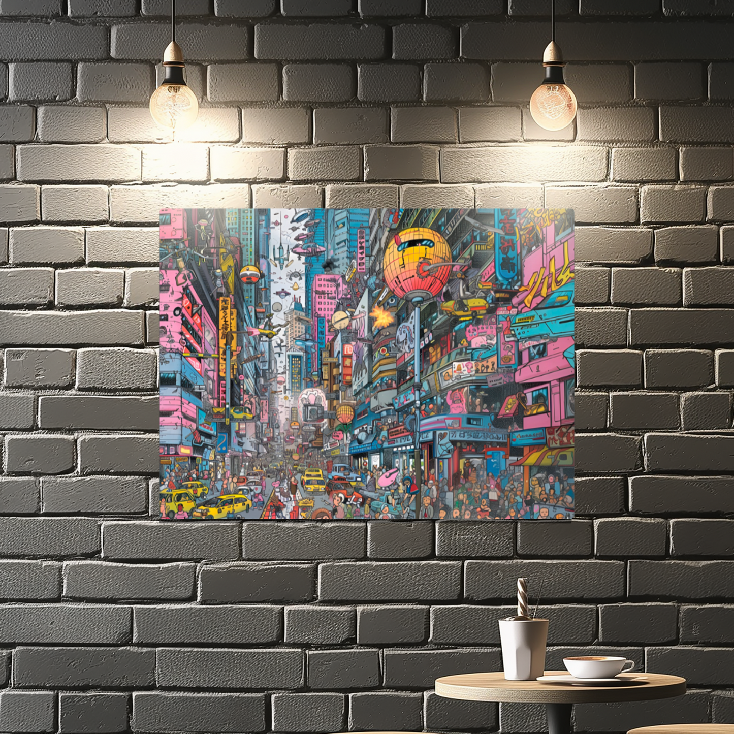 Urban Chaos Premium Landscape Aluminum Prints