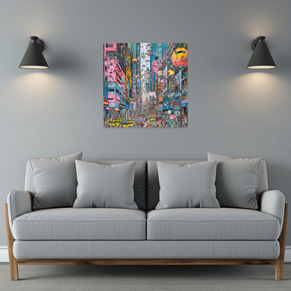 Urban Chaos Premium Square Aluminum Prints