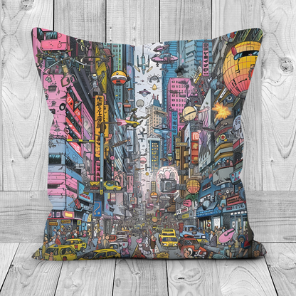 Urban Chaos Hand Made Poly Linen Cushions