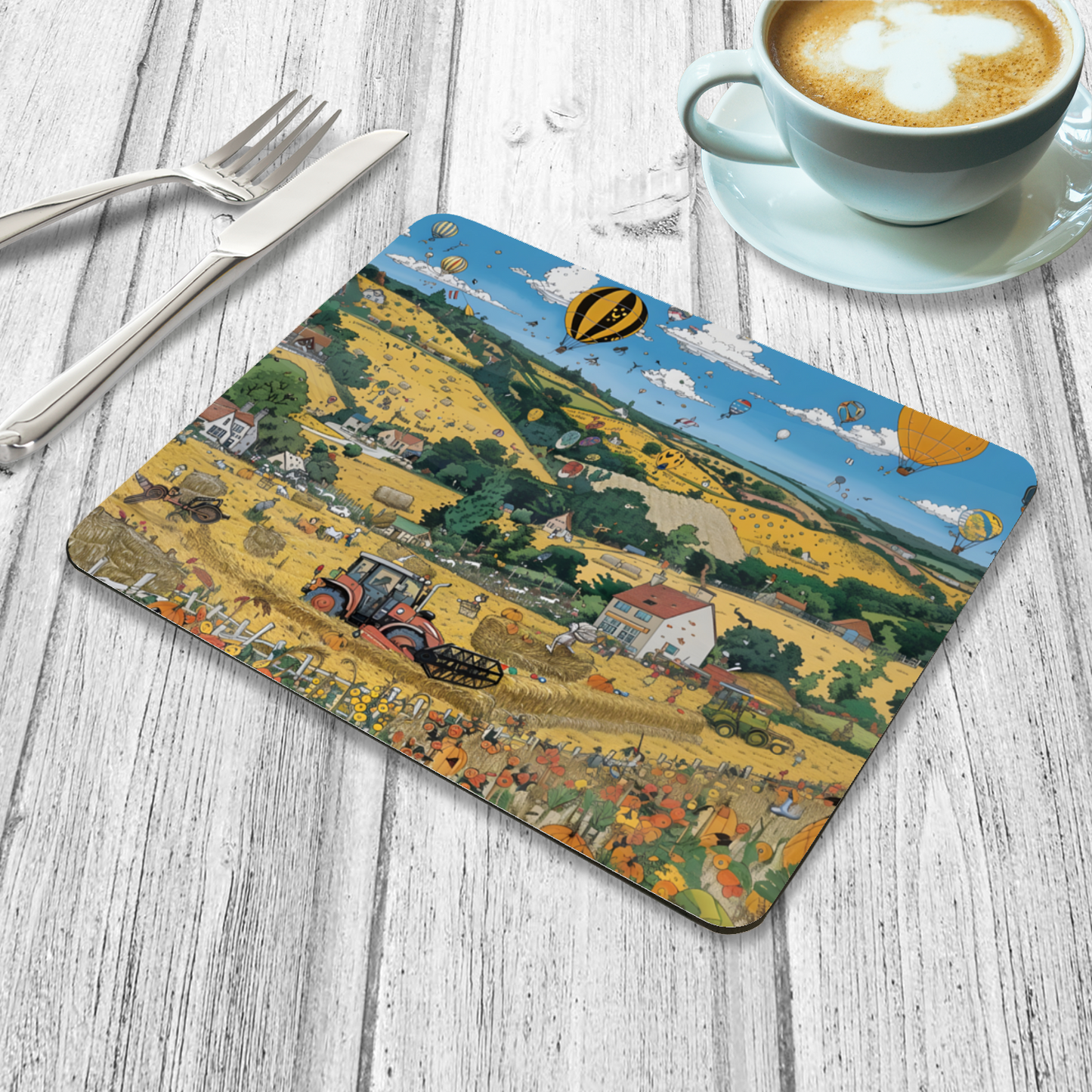 Golden Harvest Wooden Placemat