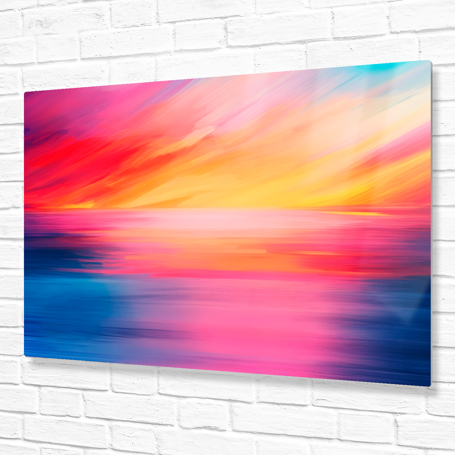 Vibrant Ocean Sunset Premium Landscape Aluminum Prints