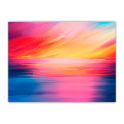 Vibrant Ocean Sunset Premium Landscape Aluminum Prints