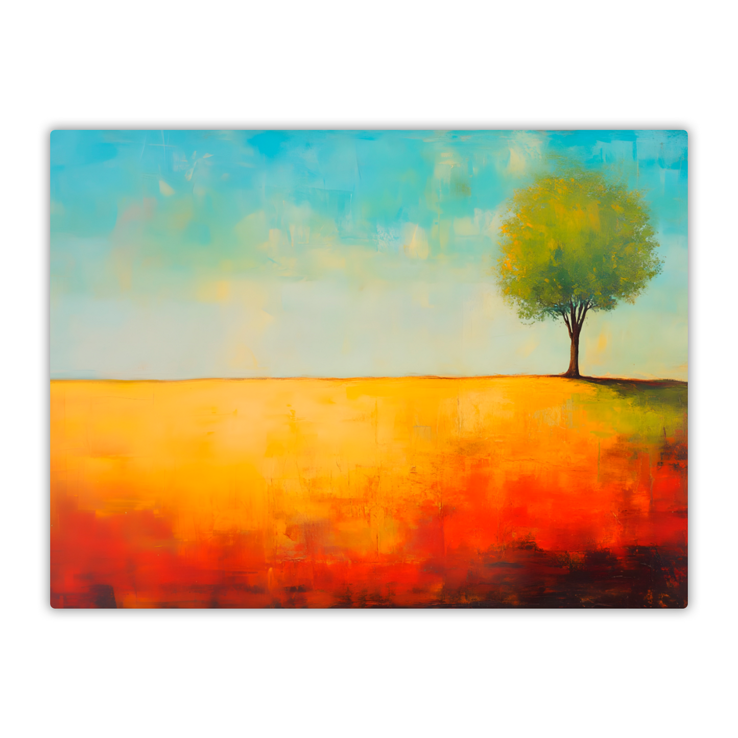 Lone Tree Serenity Premium Landscape Aluminum Prints