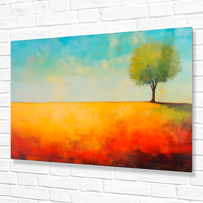 Lone Tree Serenity Premium Landscape Aluminum Prints