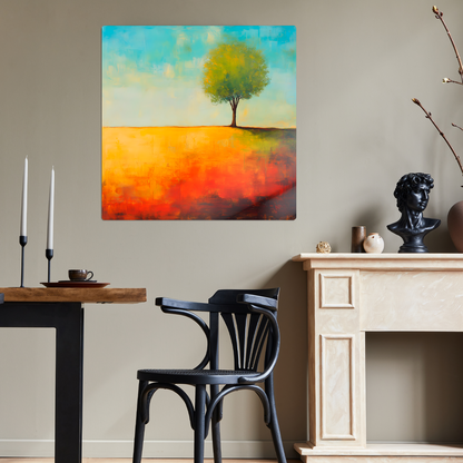 Lone Tree Serenity Premium Square Aluminum Prints