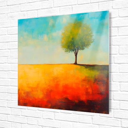 Lone Tree Serenity Premium Square Aluminum Prints