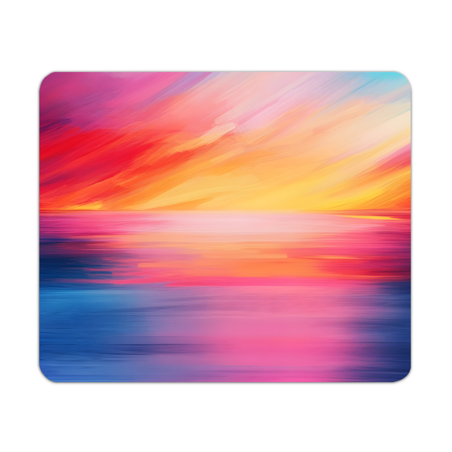 Vibrant Ocean Sunset Wooden Placemat