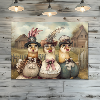 The Barnyard Belles Premium Landscape Aluminum Prints