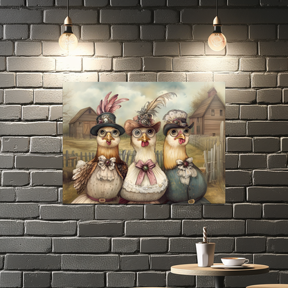 The Barnyard Belles Premium Landscape Aluminum Prints