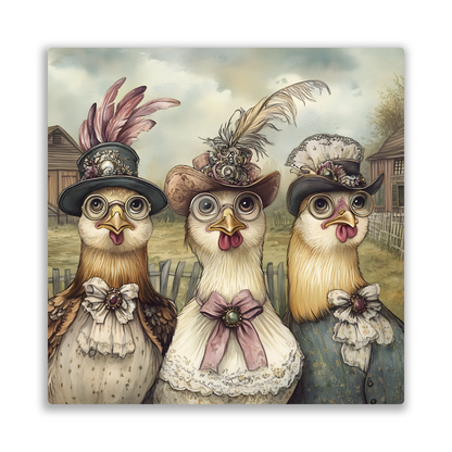 The Barnyard Belles Premium Square Aluminum Prints