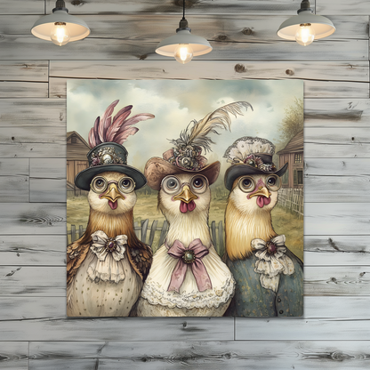 The Barnyard Belles Premium Square Aluminum Prints